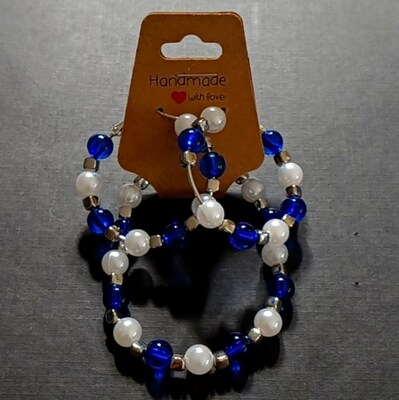 Blue sapphire and pearls bracelet - image1